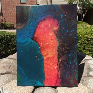 Acrylic abstract art